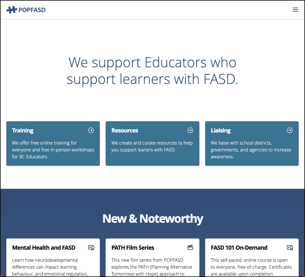 POPFASD website