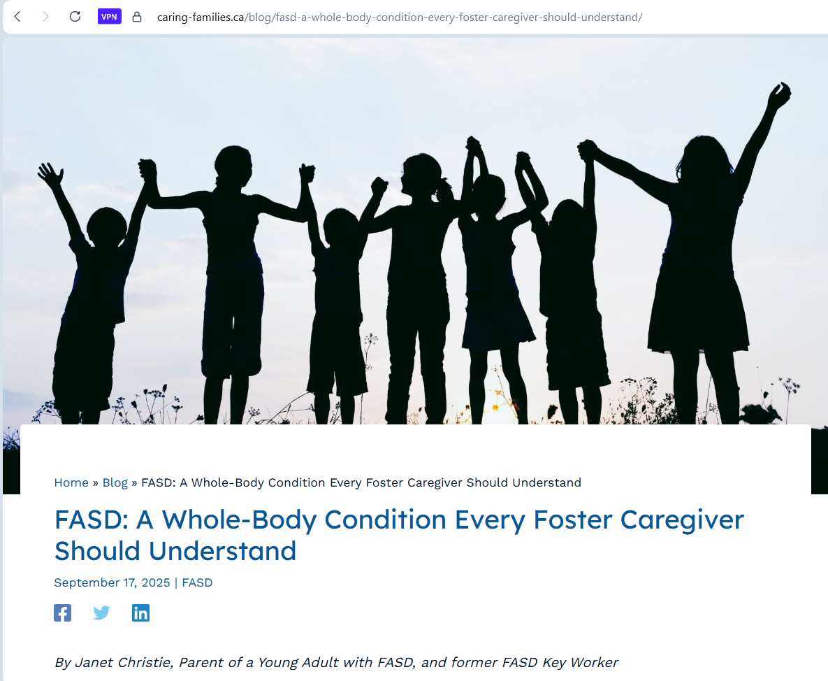 FASD: A Whole-Body Condition Every Foster Caregiver Should Understand