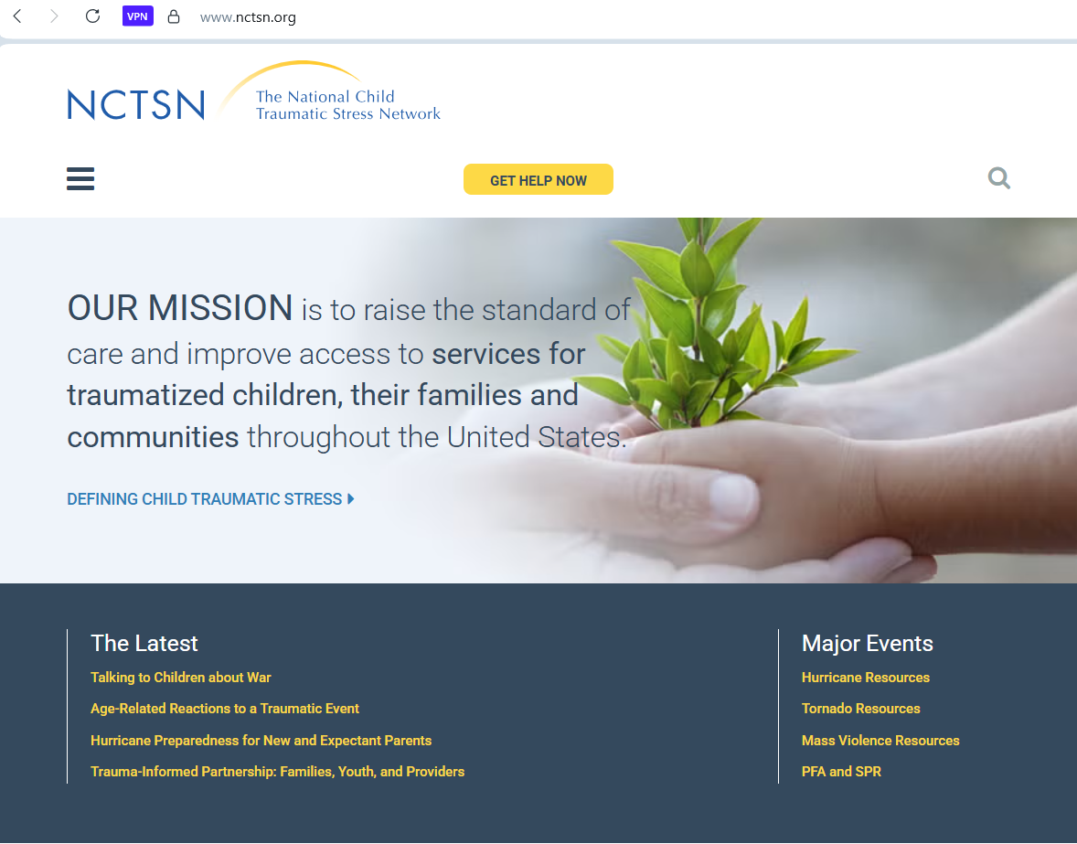 The National Child Traumatic Stress Network (NCTSN) — Child Trauma Toolkit for Caregivers