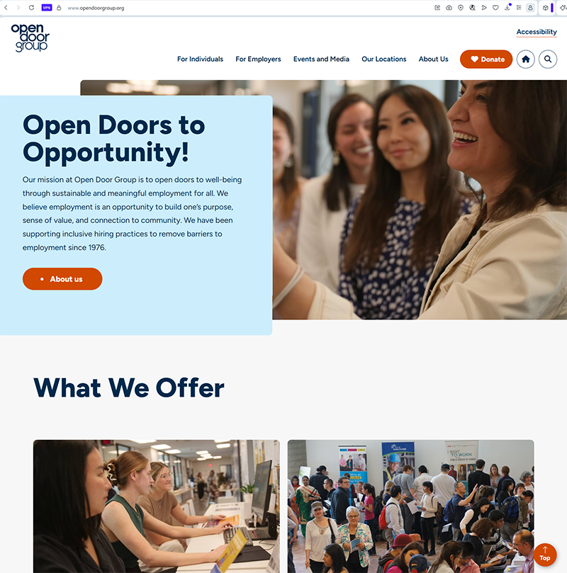 Open Door Group — Employment Support